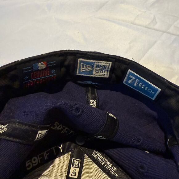 MLB Flatbill NY Yankees Baseball Cap 59Fifty Size 7 5/8 - Picture 7 of 8